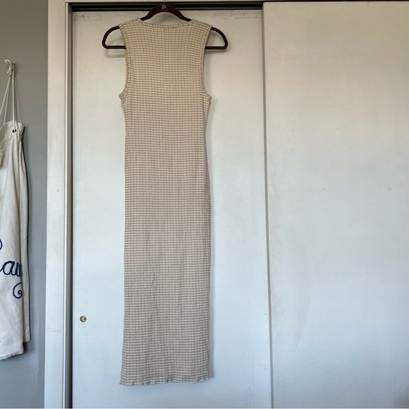 SOLD - Wilfred by Aritzia Gingham Midi Dress - Picture 6 of 9